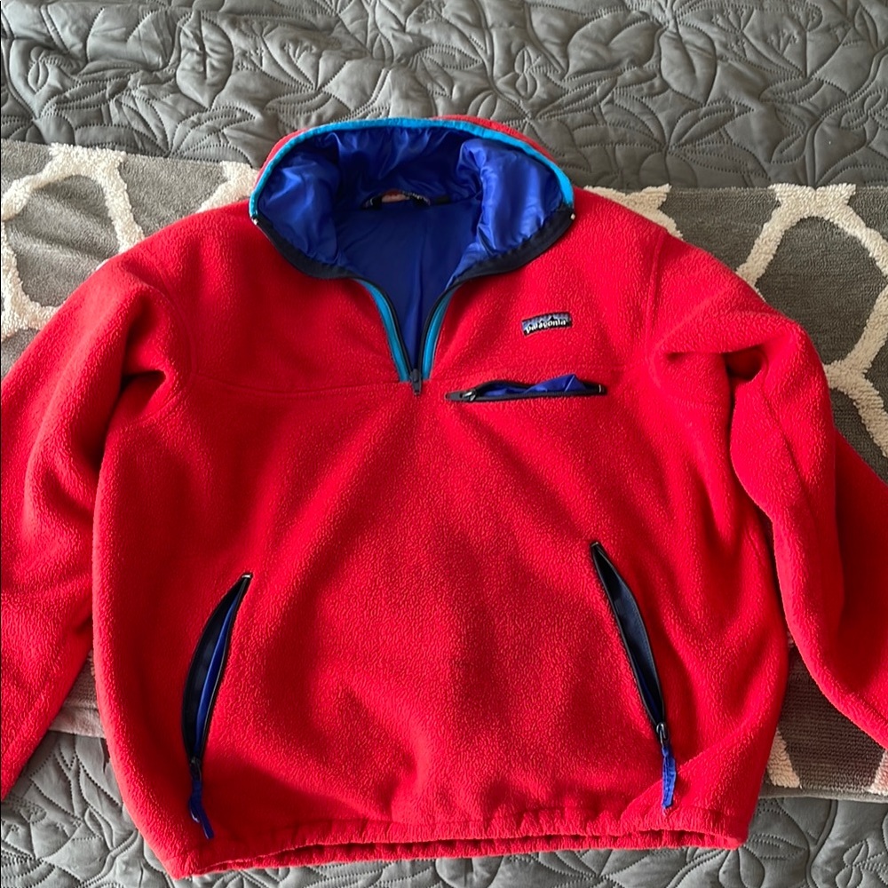 Patagonia Red and Blue vintage synchilla